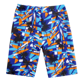 Мъжки найлонови плувни шорти с принт, 80% найлон, тегло на тъканта 300 г, подплата памук-бленд 50%, стил брифове/боксерки.