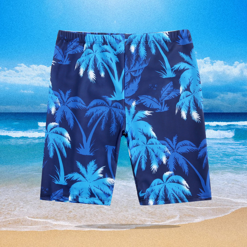 Мъжки найлонови плувни шорти с принт, 80% найлон, тегло на тъканта 300 г, подплата памук-бленд 50%, стил брифове/боксерки.