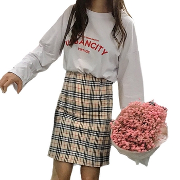 Μακρυμάνικη βαμβακερή μπλούζα T-shirt, 100% βαμβάκι, στρογγυλή λαιμόκοψη, χαλαρή γραμμή, ψηφιακή εκτύπωση