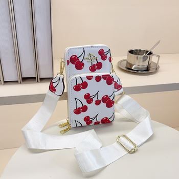 Ženska klutch torbica s printom, PU materijal, vertikalni kvadratni oblik, zatvarač, unutarnji džep za telefon, podstava od sintetičke kože