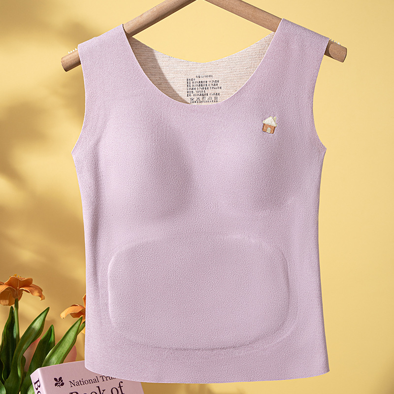 Termalna vest za djevojčice - okrugli izrez, jednoslojna, poliester vlakno, debeo materijal 251-300 g/m²