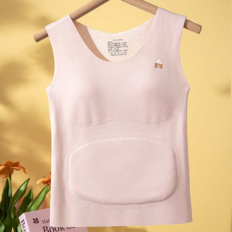 Termalna vest za djevojčice - okrugli izrez, jednoslojna, poliester vlakno, debeo materijal 251-300 g/m²