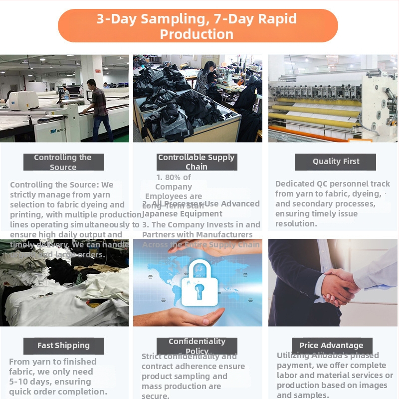 Prerada odjeće i prilagođavanje uz izradu uzoraka — OEM po nacrtima, 5 dizajnera, do 5.000 kom/dan, 3-dnevno probno razdoblje