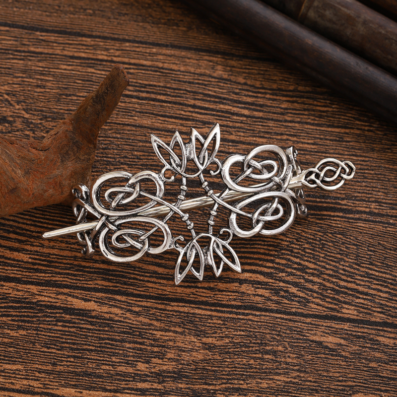 Ukosnica od legure – vintage stil, geometrijski oblik, elektroplatiranje