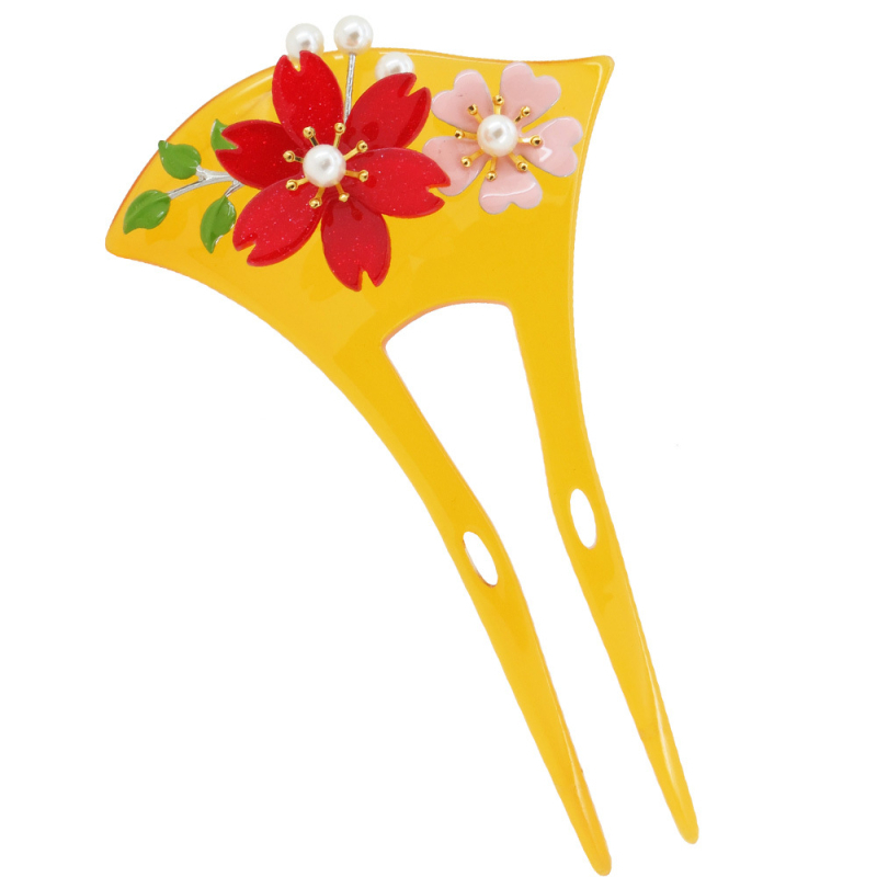 Agrafă de păr din acrilic cu stil National Wind și design în valuri, brand Winter Ornaments, ambalaj individual, lansare primăvara 2025