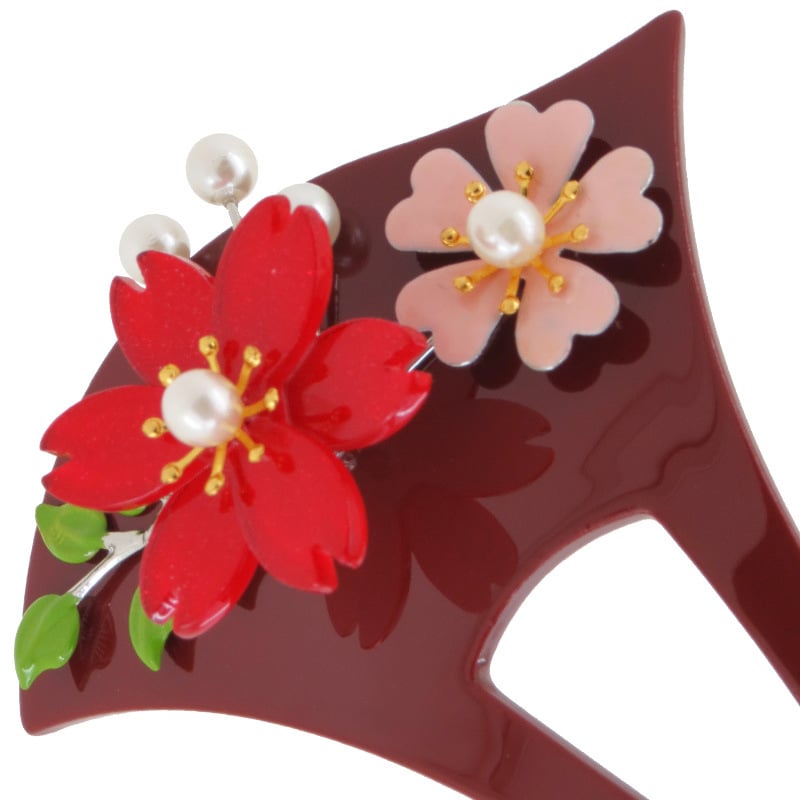 Agrafă de păr din acrilic cu stil National Wind și design în valuri, brand Winter Ornaments, ambalaj individual, lansare primăvara 2025