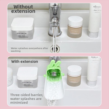 Proširivač slavine za kuhinju i kupaonicu, zaštita od prskanja izlaznog toka, plastični materijal, jednostruki dizajn, spiralno otvaranje, brušeni završetak, CE certifikat