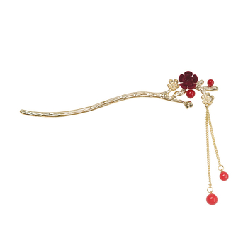 Metalna ukosnica za kosu s motivom Plum Blossom, kineskog stila, ručna izrada