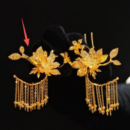 Vjenčana spona za kosu s resicama, cvjetni motiv zmaja i feniksa, retro stil, Han Yu, prilagodljivo