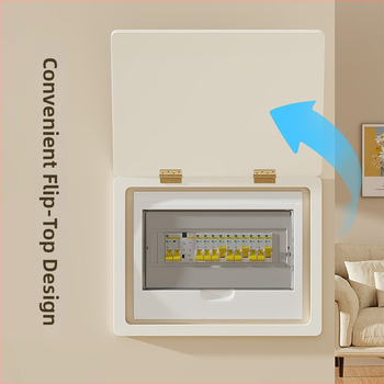 Διακοσμητικός πίνακας τοίχου για κάλυψη ηλεκτρικού πίνακα με πλαίσιο, πάνελ από ξύλο-πλαστικό, μοντέρνο μινιμαλιστικό στυλ, καθολικός χώρος