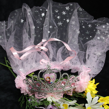 Lishuo rhinestone fejfedő gyerekeknek, rajzfilm stílus, fehér kristályok