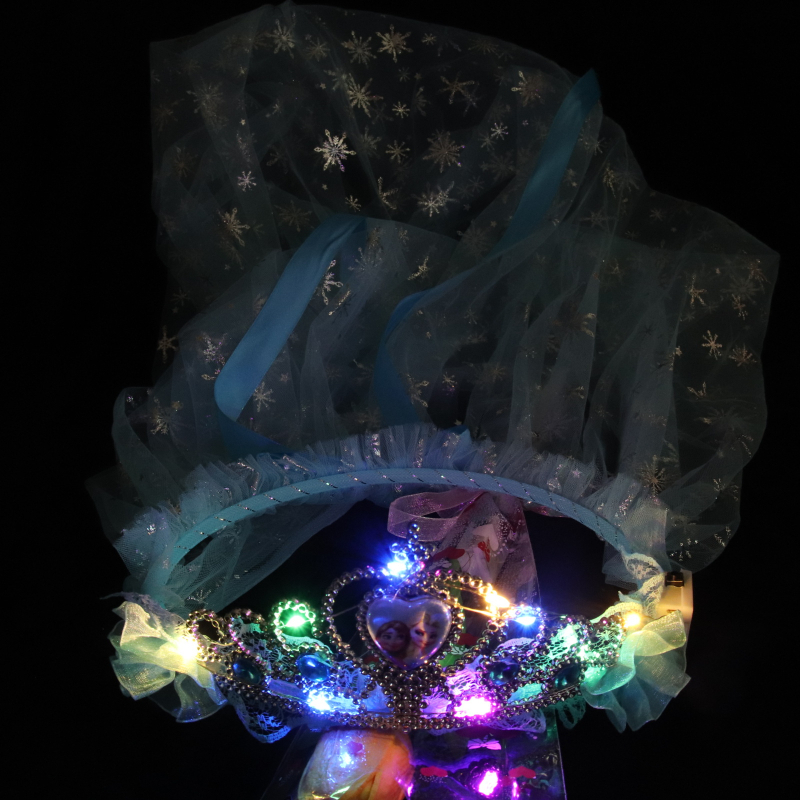 Lishuo rhinestone fejfedő gyerekeknek, rajzfilm stílus, fehér kristályok