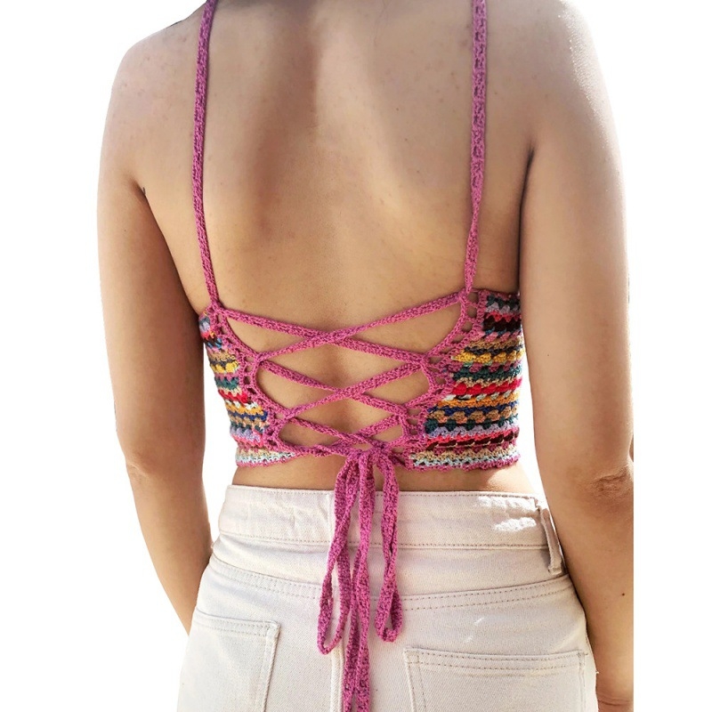 Χειροποίητο υφαντό κροσέ από 100% βαμβάκι, μποέμ στυλ, γυναικείο wrap για μαγιό, OEM μάρκα: Tiyin