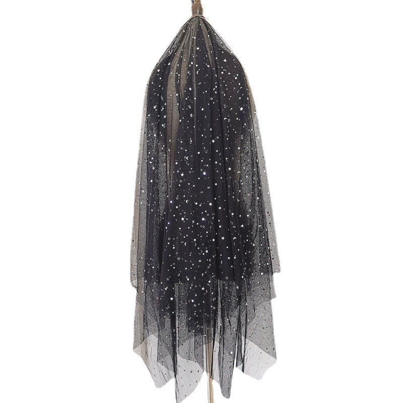 Hajdísz hálós anyagból, katedrális stílusú fejfedő, nem hagyományos női stílus, egyedi csomagolás, ideális esküvői fotózásokhoz