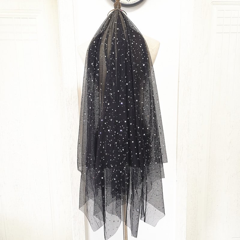 Hajdísz hálós anyagból, katedrális stílusú fejfedő, nem hagyományos női stílus, egyedi csomagolás, ideális esküvői fotózásokhoz