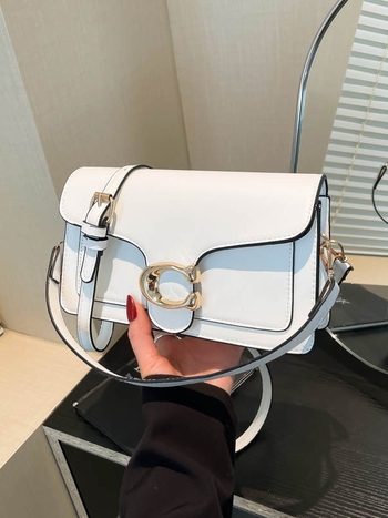 PU crossbody torba, horizontalni kvadratni oblik, zatvoren otvor, jedna naramenica, PU podstava