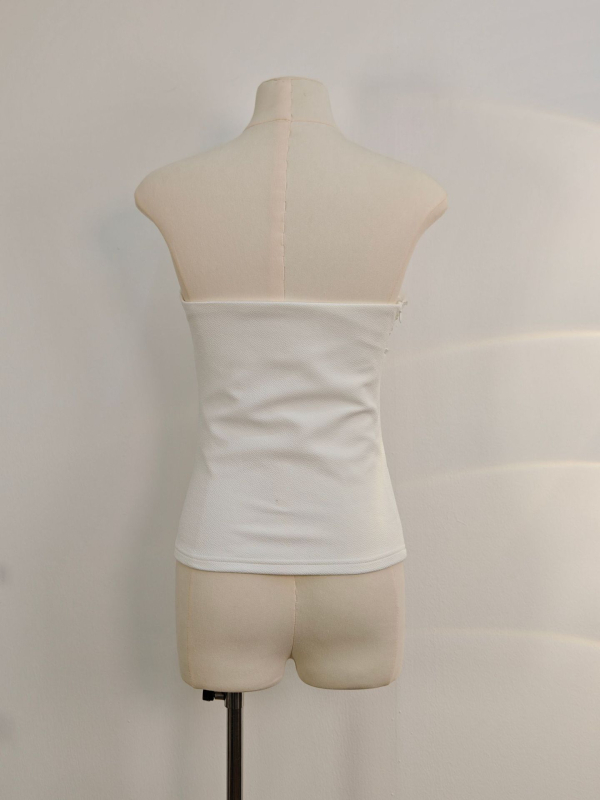 Slim-fit bandeau top s kristalima, Off-Shoulder, pojasevi za struk (polyester-spandeks smjesa)