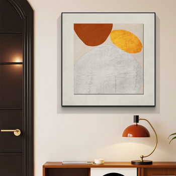 Αφηρημένο έργο τέχνης σε καμβά, σε κάδρο από κράμα αλουμινίου, μοντέρνο μινιμαλιστικό στυλ για σαλόνια και εστιατόρια