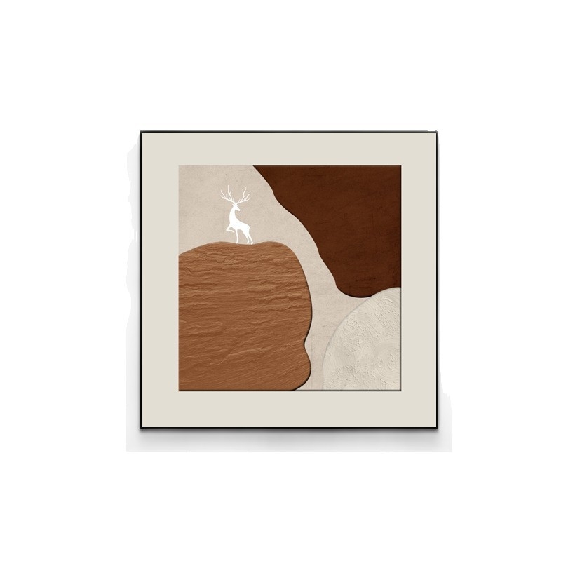 Αφηρημένο έργο τέχνης σε καμβά, σε κάδρο από κράμα αλουμινίου, μοντέρνο μινιμαλιστικό στυλ για σαλόνια και εστιατόρια