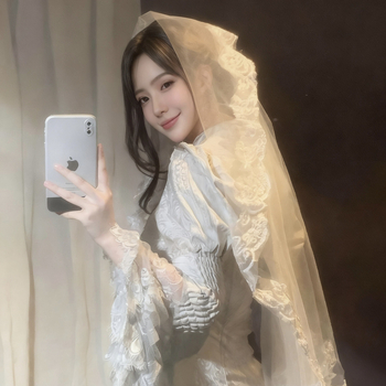 Accesoriu pentru cap din dantelă, stil gotic, cu floare, pentru femei – cosplay Mireasă Fantomă