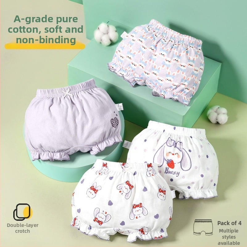 Djevojčice: 4-pack pamučnih gaćica za novorođenčad, 100% pamuk, sigurnosna klasa A