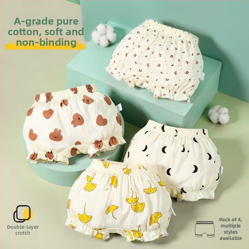 Djevojčice: 4-pack pamučnih gaćica za novorođenčad, 100% pamuk, sigurnosna klasa A