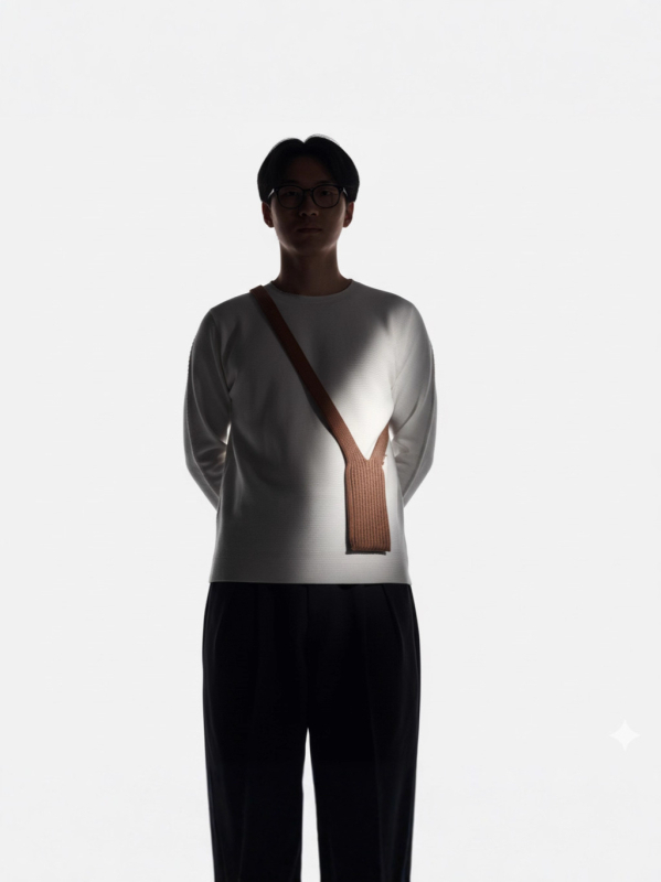 Női kötött pulóver, koreai minimalista stílus, ultra rövid fazon, 3/4-es ujjú, poliészter 70–80% anyag