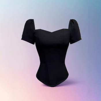 Nayson tube top bez naramenica, slim fit, detalj riblje kosti (fishbone), 3D uzorak, kratka duljina 40-50 cm, poliester