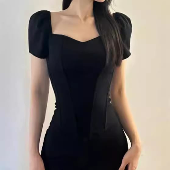 Nayson tube top bez naramenica, slim fit, detalj riblje kosti (fishbone), 3D uzorak, kratka duljina 40-50 cm, poliester