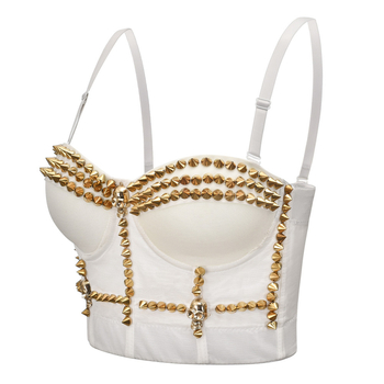 Kamizol bez naramenica s perlama — pamuk (90–95%), oblikovani košarice 3/4, otvoreni leđa, proljeće 2024