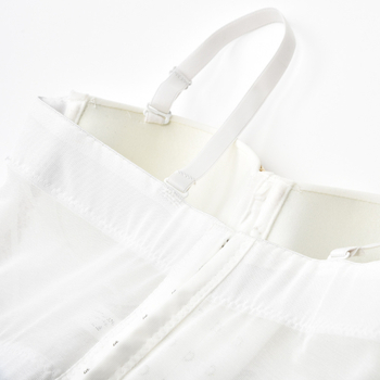 Kamizol bez naramenica s perlama — pamuk (90–95%), oblikovani košarice 3/4, otvoreni leđa, proljeće 2024