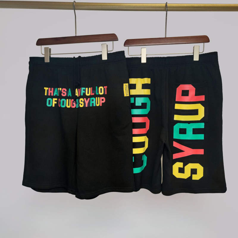 Cough Syrup šortsevi - hip-hop stil, širok kroj, najlonsko-pamučna smjesa (30% pamuka), ljeto