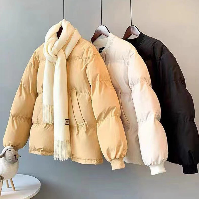 Γυναικείο κοντό μπουφάν με πούπουλα, Χειμώνας 2025, παχιά μόνωση, πολυεστερικό ύφασμα, casual εξωτερικό ένδυμα