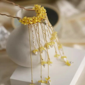 Clejă metalică retro pentru păr, formă U, accesorii Hanfu, origine Yiwu, vară 2025, cadou de nuntă