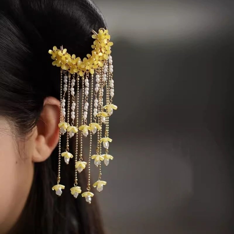 Clejă metalică retro pentru păr, formă U, accesorii Hanfu, origine Yiwu, vară 2025, cadou de nuntă