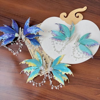 Accesoriu pentru cap în stil antic, din aliaj, cu ciucuri, lucrat manual, origine Henan, primăvara 2025