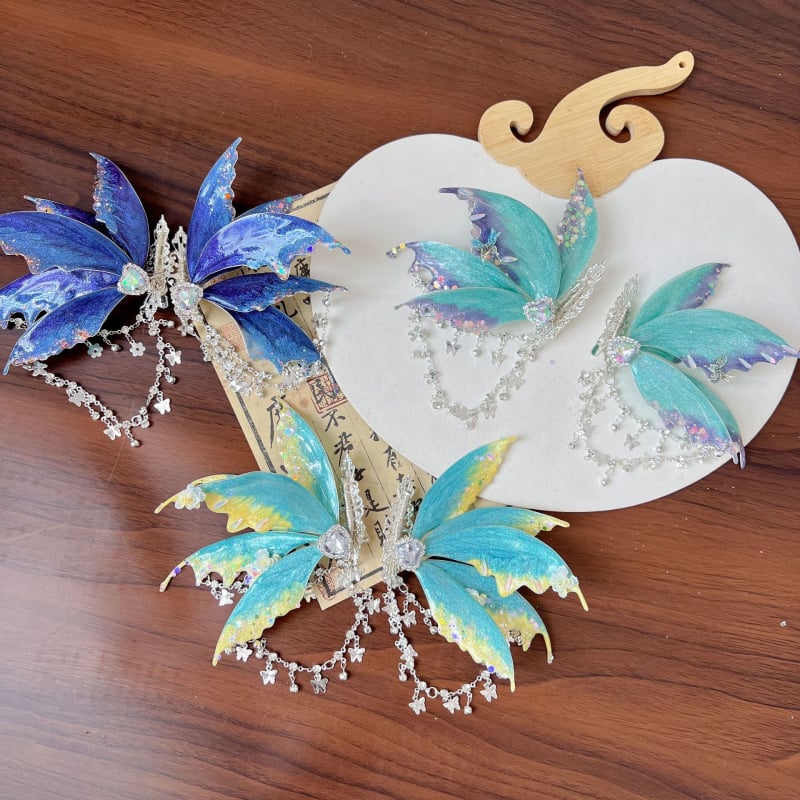 Accesoriu pentru cap în stil antic, din aliaj, cu ciucuri, lucrat manual, origine Henan, primăvara 2025