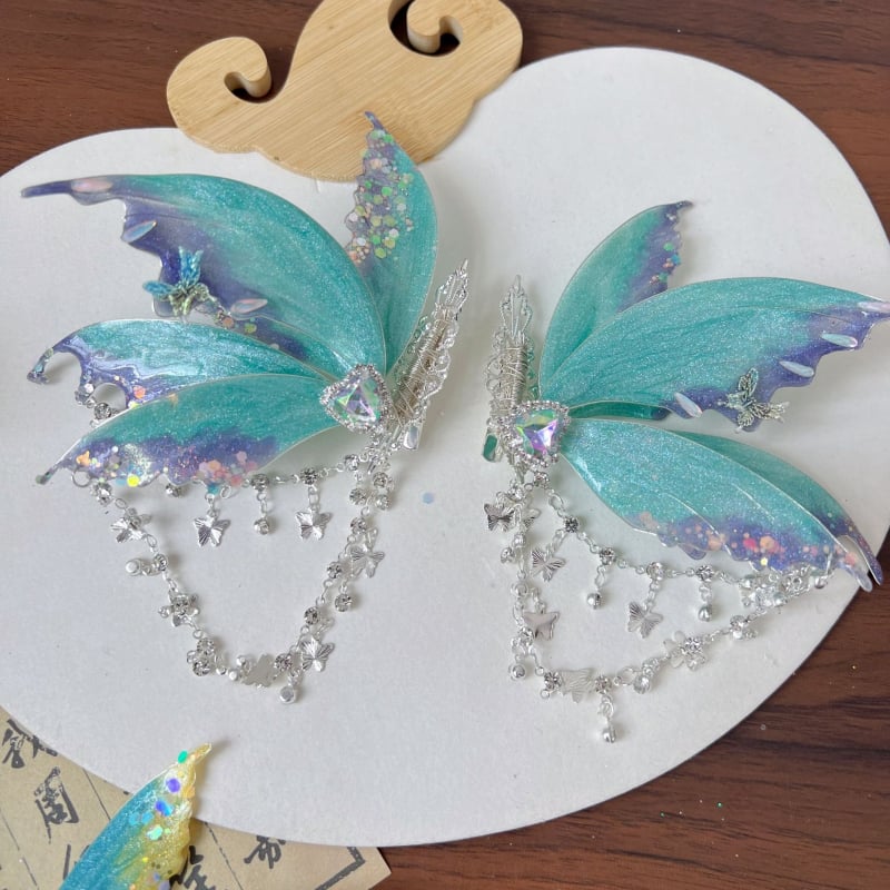 Accesoriu pentru cap în stil antic, din aliaj, cu ciucuri, lucrat manual, origine Henan, primăvara 2025