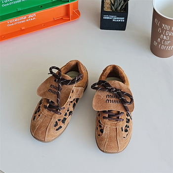 Pantofi copii cu talpă groasă, partea superioară din microfibră, închidere Velcro, stil coreean, potriviți pentru primăvară și toamnă