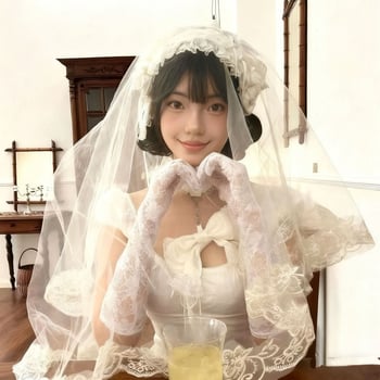 Accesoriu de cap de mireasă din dantelă cu voal floral, stil șal, fără cristale