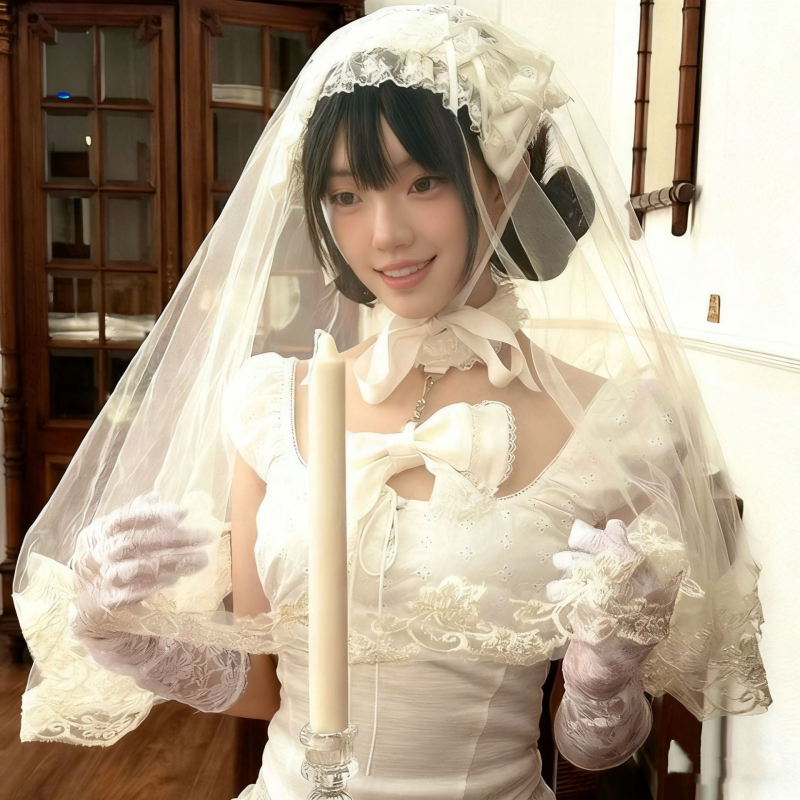 Accesoriu de cap de mireasă din dantelă cu voal floral, stil șal, fără cristale