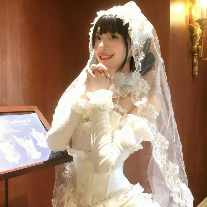 Accesoriu de cap de mireasă din dantelă cu voal floral, stil șal, fără cristale