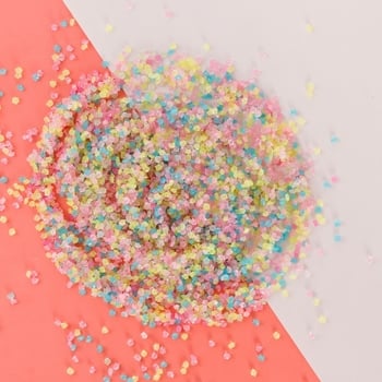 Pietre decorative pentru acvariu luminoase, cu granule de nisip fluorescente (500 bucăți, 12 g fiecare)