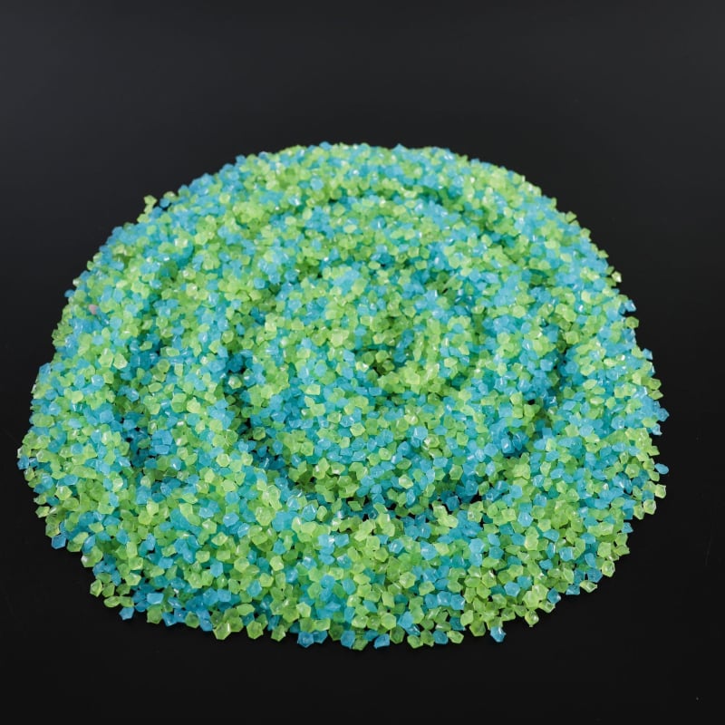 Pietre decorative pentru acvariu luminoase, cu granule de nisip fluorescente (500 bucăți, 12 g fiecare)