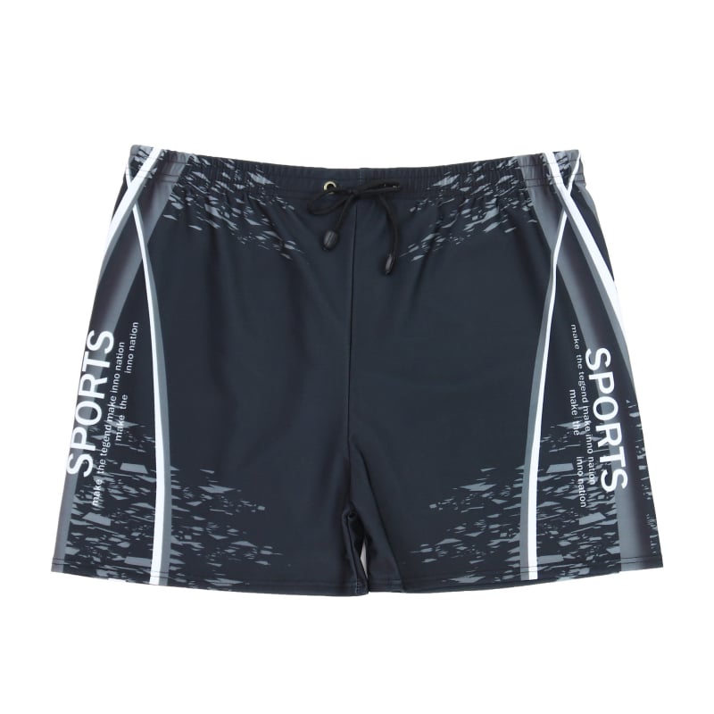 Мъжки бързосъхнещи дишащи плувни шорти с принт; полиестер, тегло 230 g; подплата полиестер, съдържание 85%; подходящи за бягане, плуване и водни спортове
