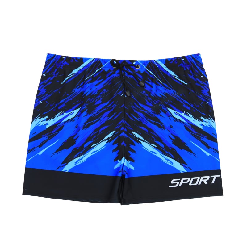 Мъжки бързосъхнещи дишащи плувни шорти с принт; полиестер, тегло 230 g; подплата полиестер, съдържание 85%; подходящи за бягане, плуване и водни спортове