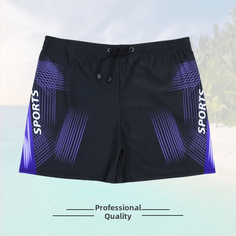 Мъжки бързосъхнещи дишащи плувни шорти с принт; полиестер, тегло 230 g; подплата полиестер, съдържание 85%; подходящи за бягане, плуване и водни спортове