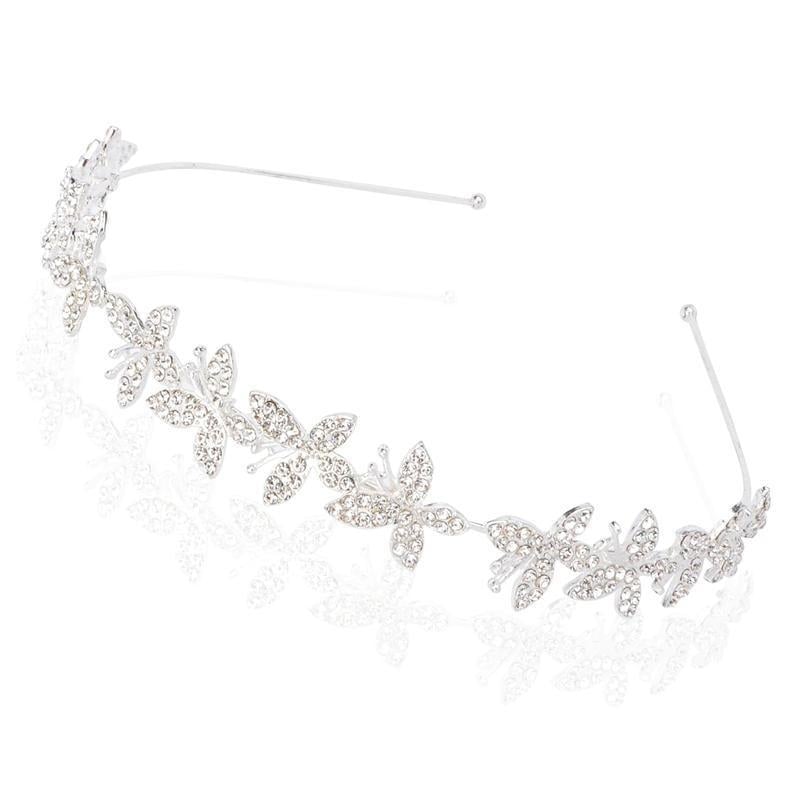 Diademă de păr pentru nuntă cu voal metalic, personalizabilă, lansare vară 2021