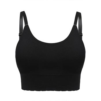 Tube top grudnjasti bez šavova s lijepim leđa, prozračni najloni 80-90% sadržaja, puna cup s tankim oblikovanim košaricama, udoban sportski stil