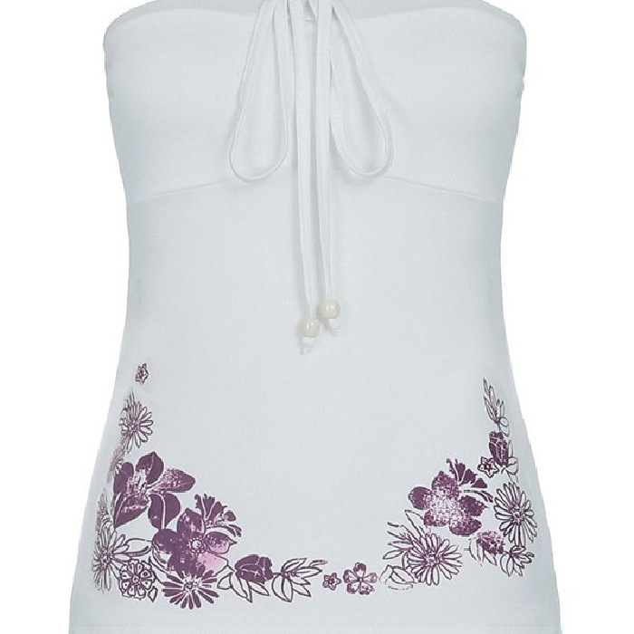 Potko s vezicama na leđima, bez naramenica — A-kroj, proljeće 2025, glavni materijal: Drugo, udio materije <30%, Uklonjive naramenice